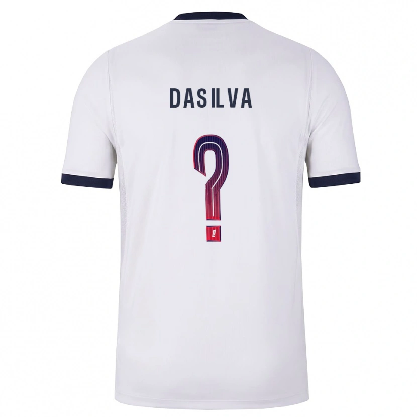 Danxen Mulher Camisola Josué Dasilva #0 Branco Preto Vermelho Alternativa 2026/27 Camisa