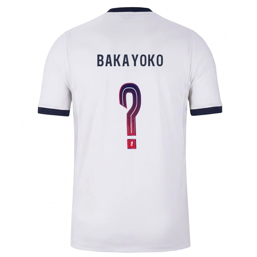 Danxen Mulher Camisola Ibrahim Bakayoko #0 Branco Preto Vermelho Alternativa 2026/27 Camisa