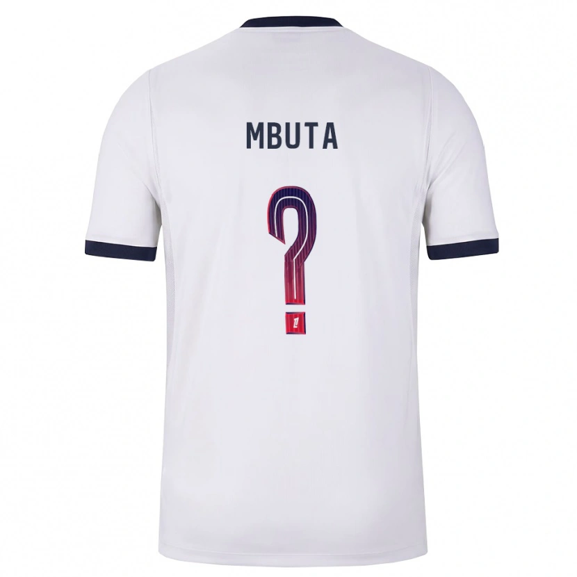 Danxen Mulher Camisola Bradley Mbuta #0 Branco Preto Vermelho Alternativa 2026/27 Camisa