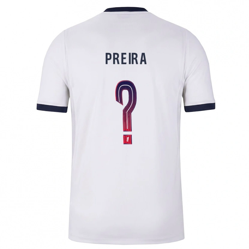 Danxen Mulher Camisola Bruno Preira #0 Branco Preto Vermelho Alternativa 2026/27 Camisa