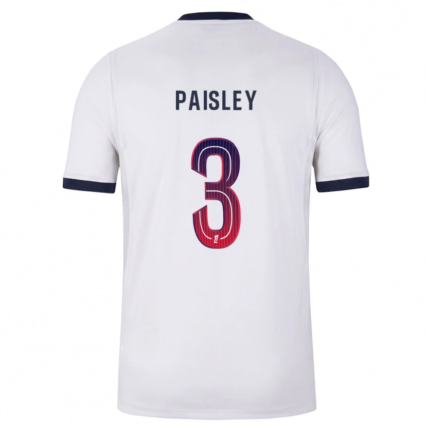 Danxen Mulher Camisola Jarell Paisley #3 Branco Preto Vermelho Alternativa 2026/27 Camisa