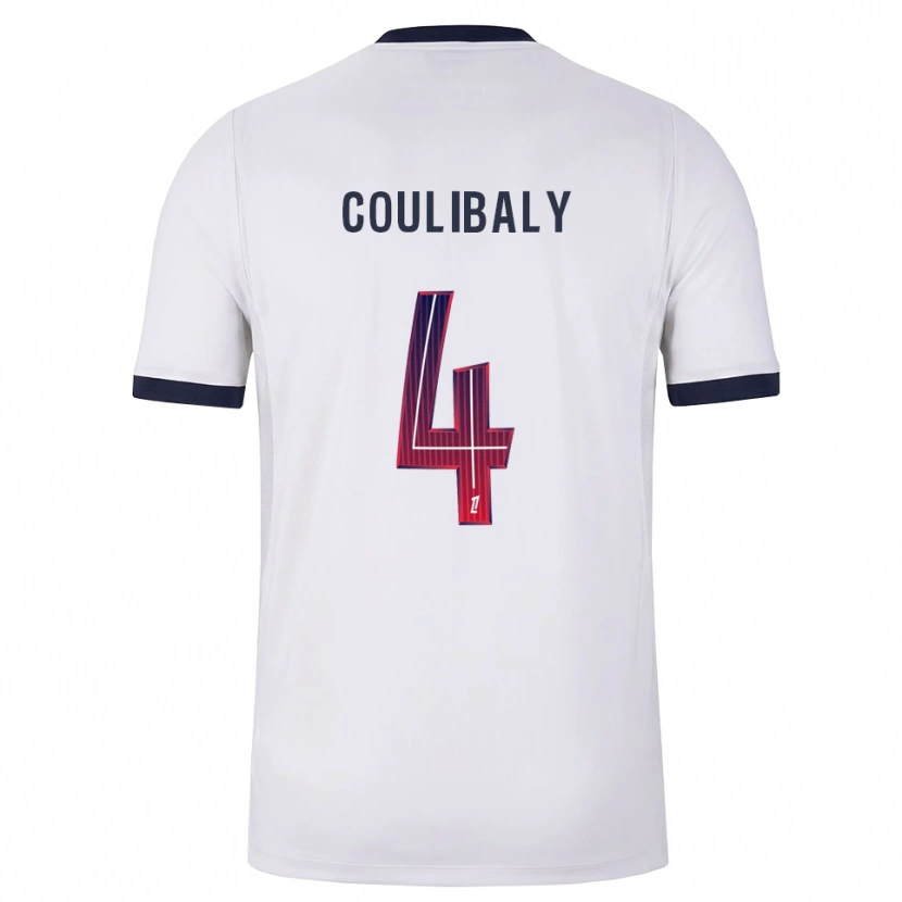Danxen Mulher Camisola Samba Coulibaly #4 Branco Preto Vermelho Alternativa 2026/27 Camisa