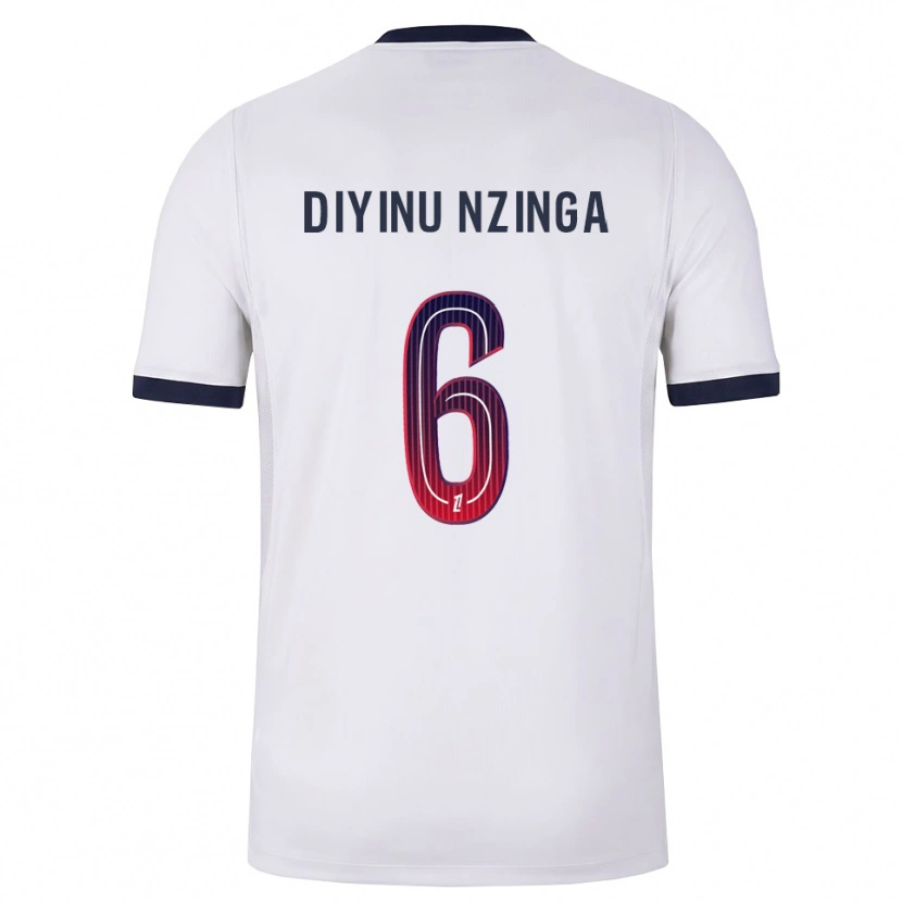 Danxen Mulher Camisola Vainqueur Nzinga #6 Branco Preto Vermelho Alternativa 2026/27 Camisa