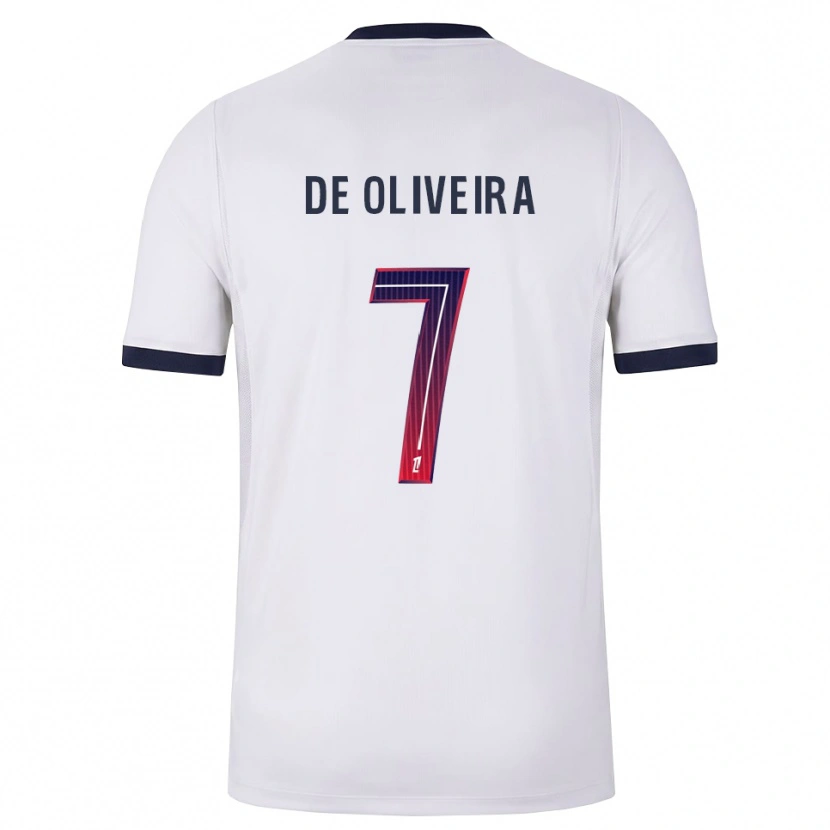 Danxen Mulher Camisola Mathieu De Oliveira #7 Branco Preto Vermelho Alternativa 2026/27 Camisa