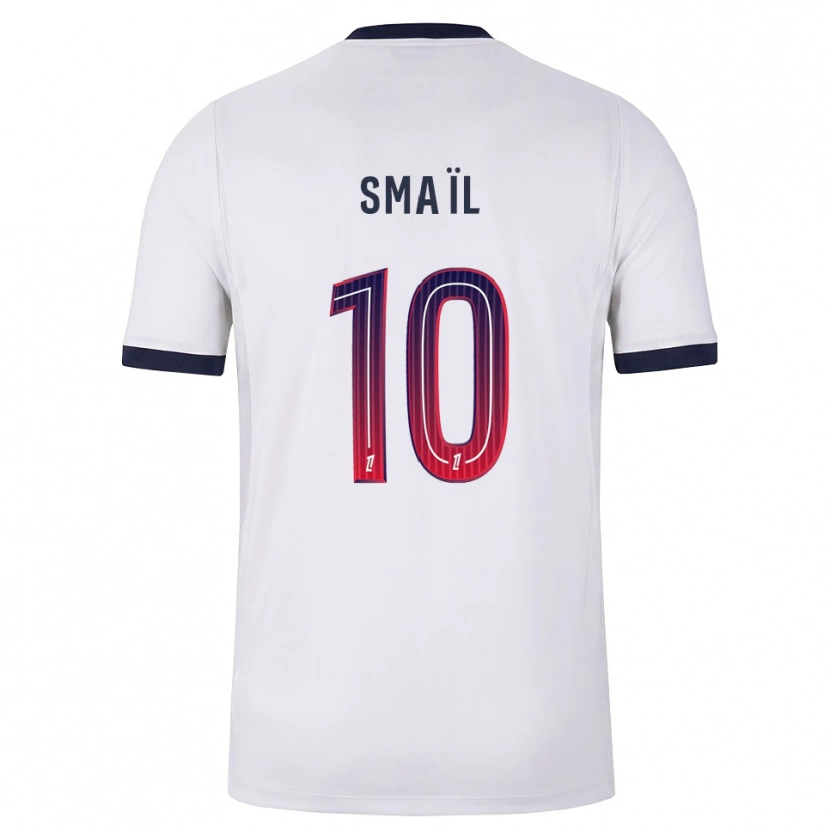 Danxen Mulher Camisola Walid Smaïl #10 Branco Preto Vermelho Alternativa 2026/27 Camisa