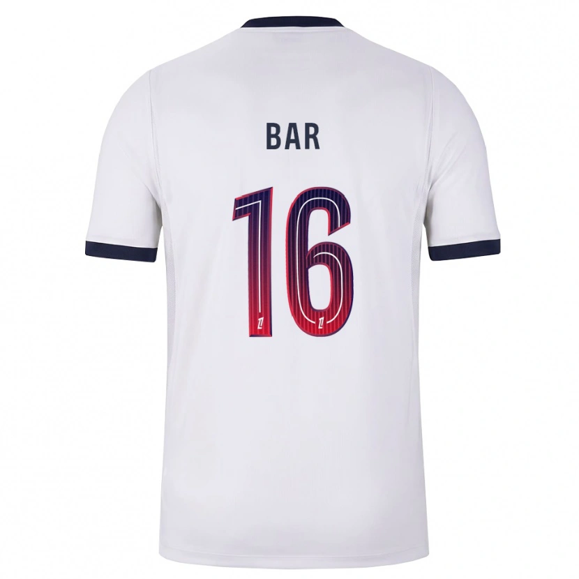 Danxen Mulher Camisola Arthur Bar #16 Branco Preto Vermelho Alternativa 2026/27 Camisa