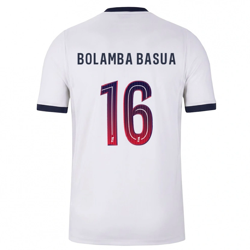 Danxen Mulher Camisola Kévin Bolamba Basua #16 Branco Preto Vermelho Alternativa 2026/27 Camisa