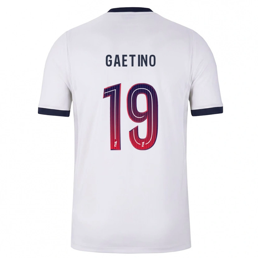 Danxen Mulher Camisola Eva Gaetino #19 Branco Preto Vermelho Alternativa 2026/27 Camisa
