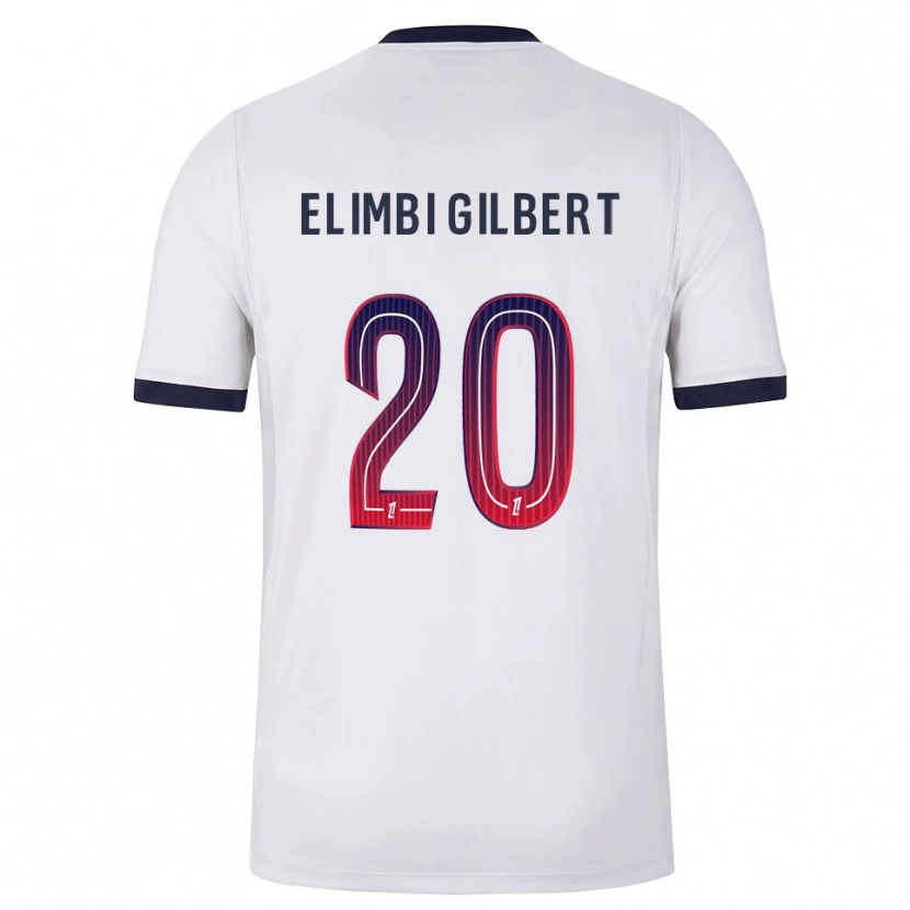 Danxen Mulher Camisola Tara Elimbi Gilbert #20 Branco Preto Vermelho Alternativa 2026/27 Camisa