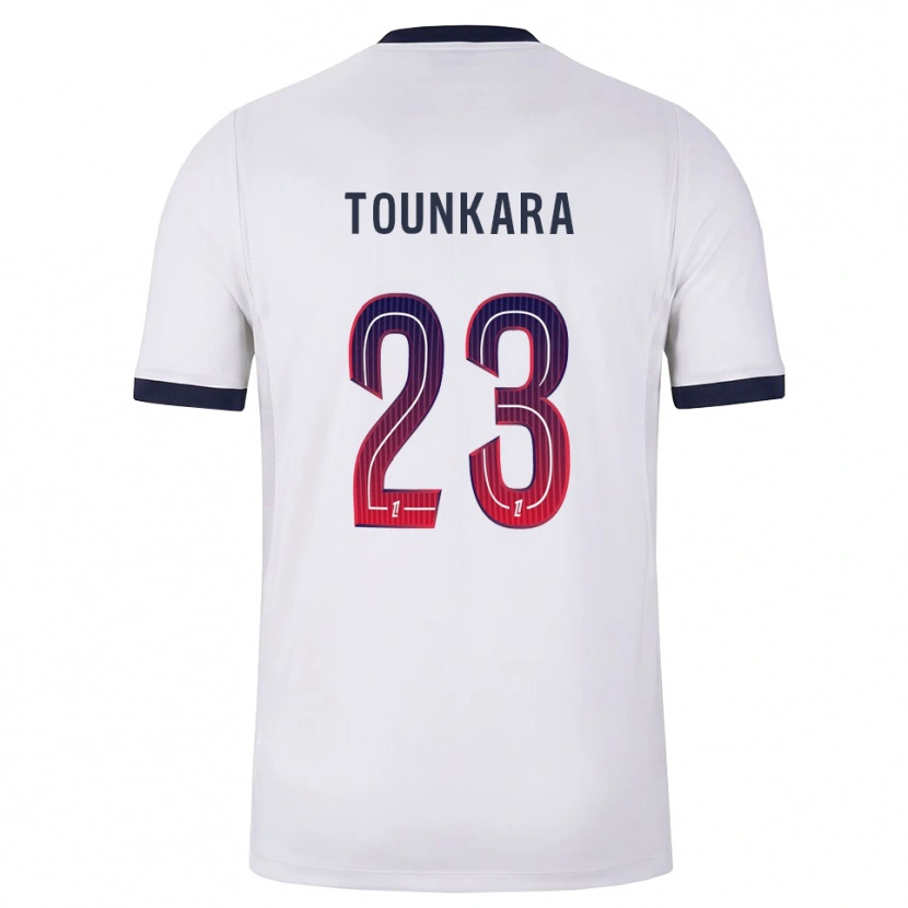 Danxen Mulher Camisola Aïssatou Tounkara #23 Branco Preto Vermelho Alternativa 2026/27 Camisa