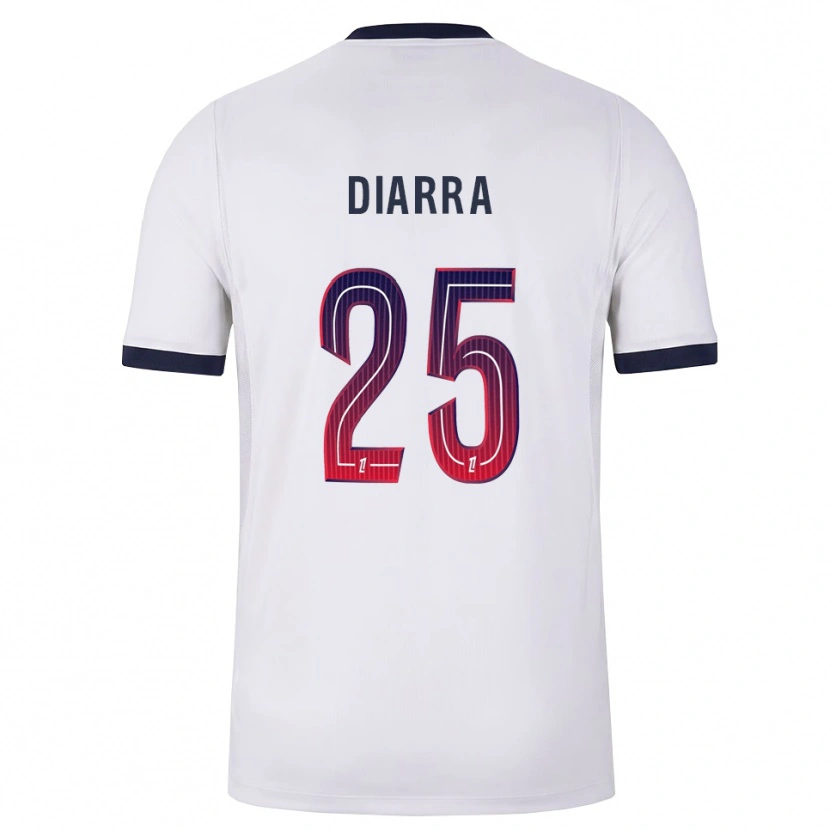 Danxen Mulher Camisola Agueissa Diarra #25 Branco Preto Vermelho Alternativa 2026/27 Camisa