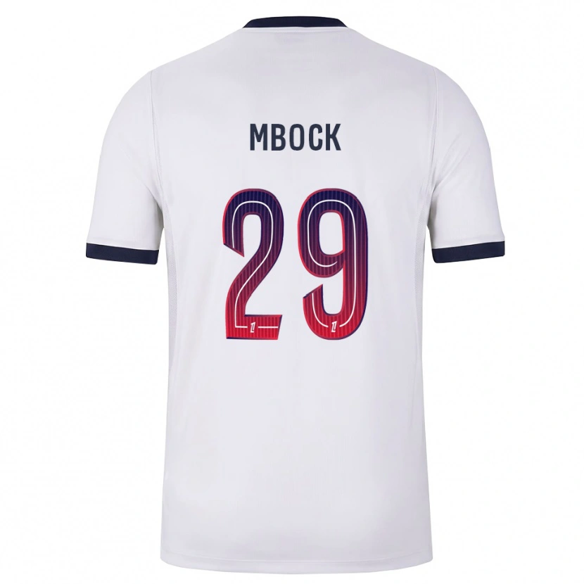 Danxen Mulher Camisola Griedge Mbock Bathy #29 Branco Preto Vermelho Alternativa 2026/27 Camisa