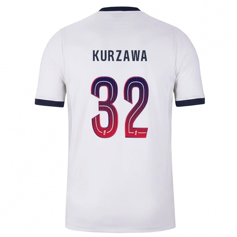 Danxen Mulher Camisola Layvin Kurzawa #32 Branco Preto Vermelho Alternativa 2026/27 Camisa