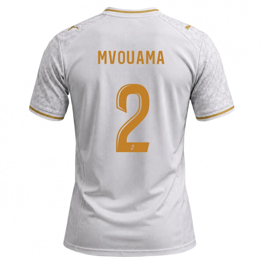 Danxen Mulher Camisola Oliver Mvouama #2 Cinza Dourado Branco Alternativa 2026/27 Camisa