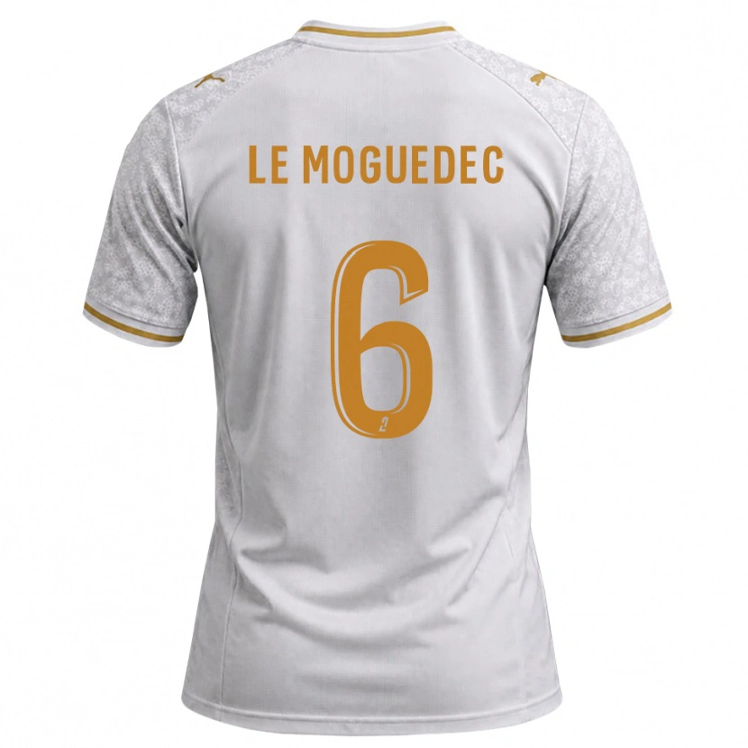 Danxen Mulher Camisola Anaële Le Moguédec #6 Cinza Dourado Branco Alternativa 2026/27 Camisa