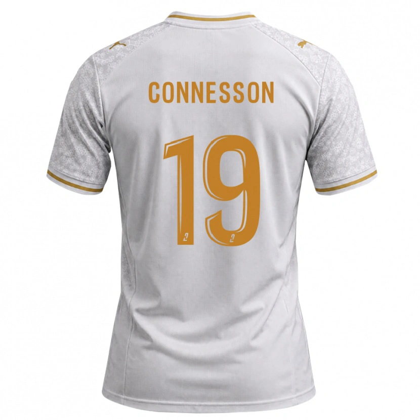 Danxen Mulher Camisola Adele Connesson #19 Cinza Dourado Branco Alternativa 2026/27 Camisa