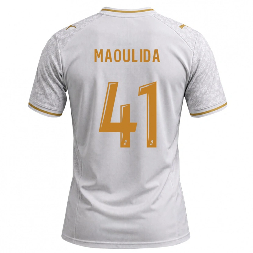 Danxen Mulher Camisola Assimina Maoulida #41 Cinza Dourado Branco Alternativa 2026/27 Camisa