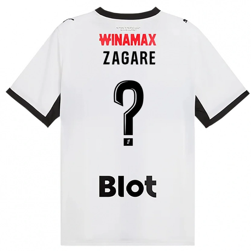 Danxen Mulher Camisola Ismaël Zagare #0 Preto Branco Vermelho Alternativa 2026/27 Camisa