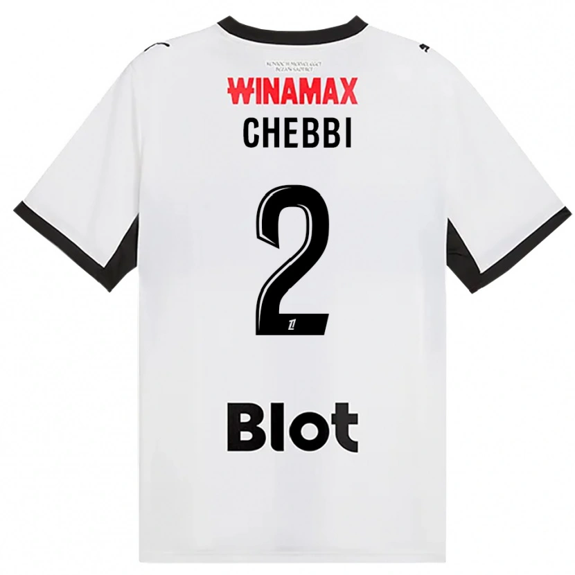 Danxen Mulher Camisola Mohamed Chebbi #2 Preto Branco Vermelho Alternativa 2026/27 Camisa
