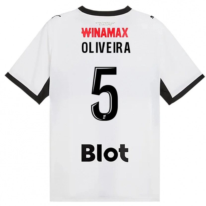 Danxen Mulher Camisola Gonçalo Oliveira #5 Preto Branco Vermelho Alternativa 2026/27 Camisa
