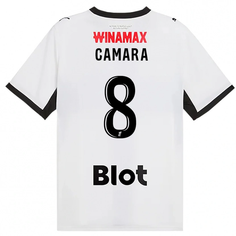 Danxen Mulher Camisola Yaya Camara #8 Preto Branco Vermelho Alternativa 2026/27 Camisa