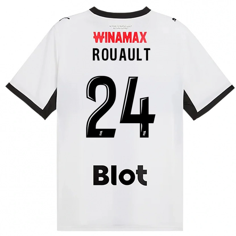 Danxen Mulher Camisola Anthony Rouault #24 Preto Branco Vermelho Alternativa 2026/27 Camisa