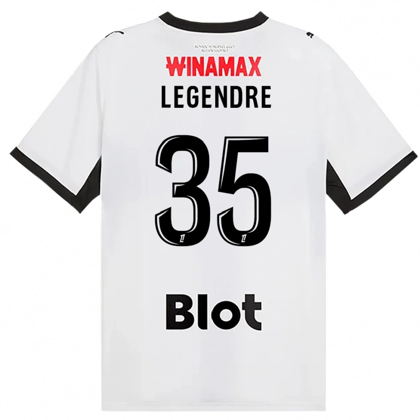 Danxen Mulher Camisola Elías Legendre Quiñónez #35 Preto Branco Vermelho Alternativa 2026/27 Camisa