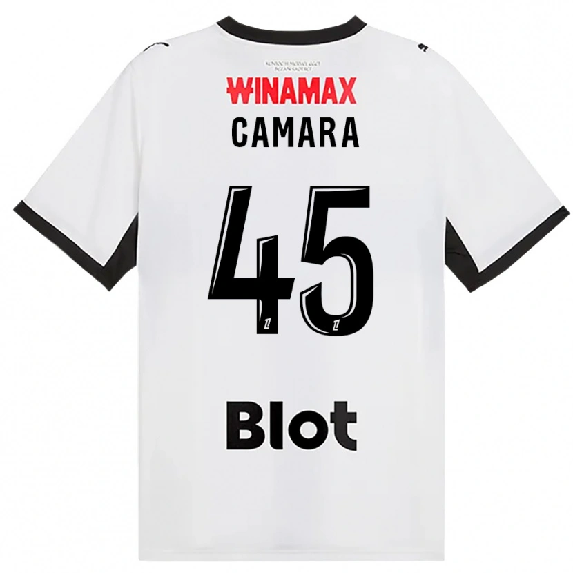 Danxen Mulher Camisola Mahdi Camara #45 Preto Branco Vermelho Alternativa 2026/27 Camisa