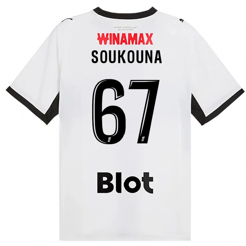 Danxen Mulher Camisola Isiaka Soukouna #67 Preto Branco Vermelho Alternativa 2026/27 Camisa