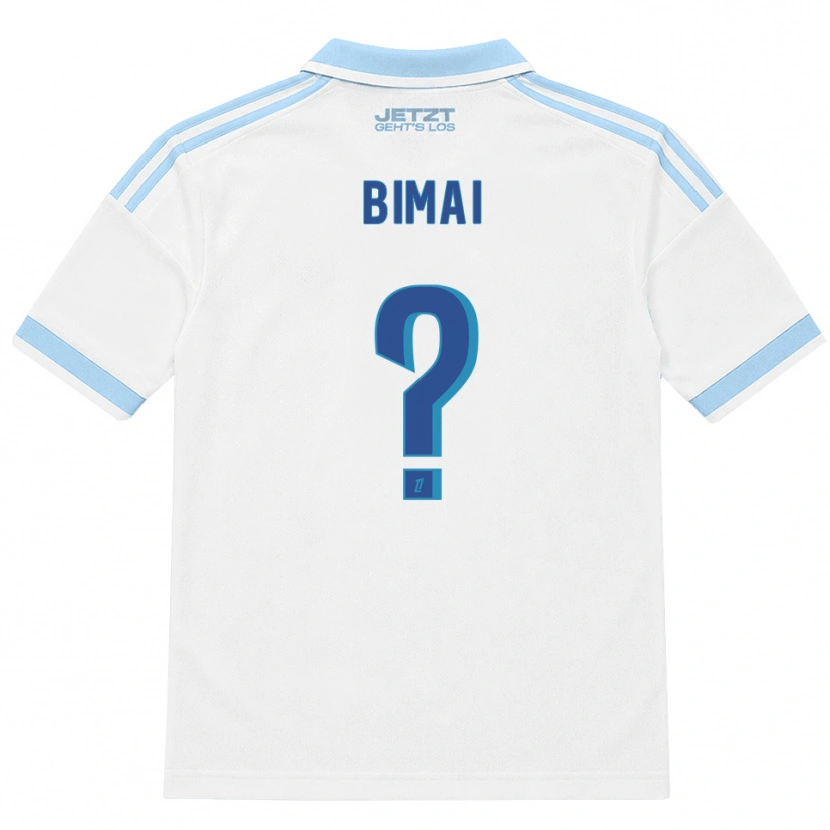 Danxen Mulher Camisola Longin Bimai #0 Azul Céu Claro Branco Vermelho Alternativa 2026/27 Camisa