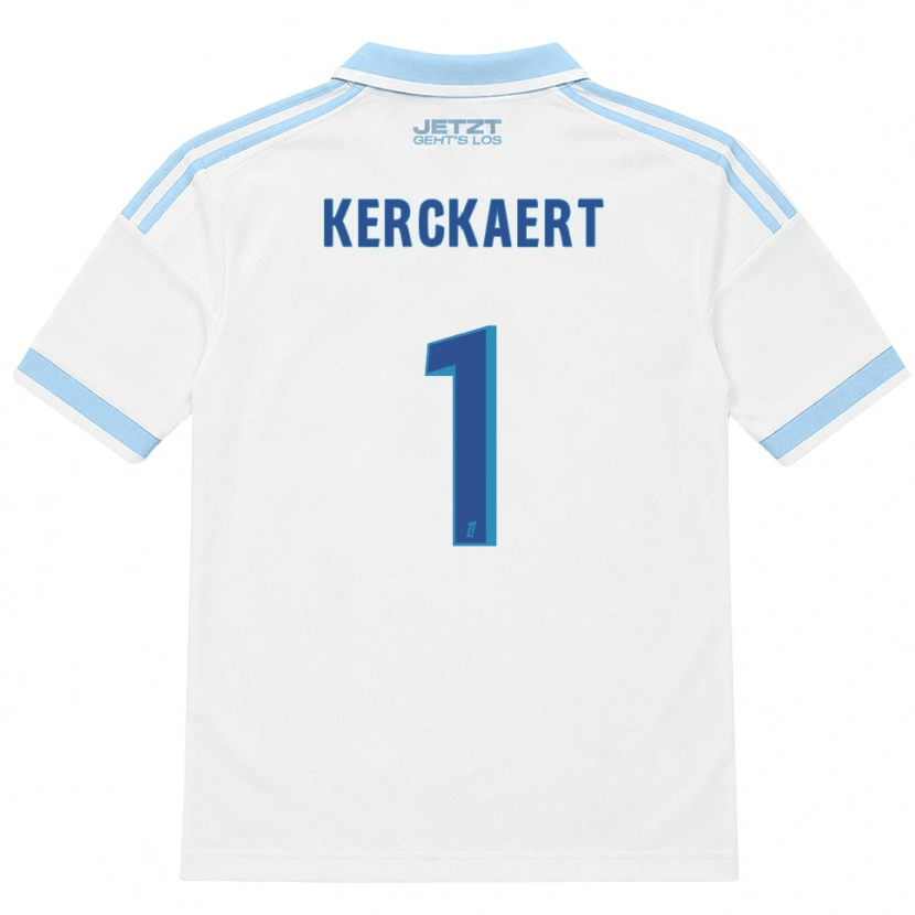 Danxen Mulher Camisola Gabriel Kerckaert #1 Azul Céu Claro Branco Vermelho Alternativa 2026/27 Camisa