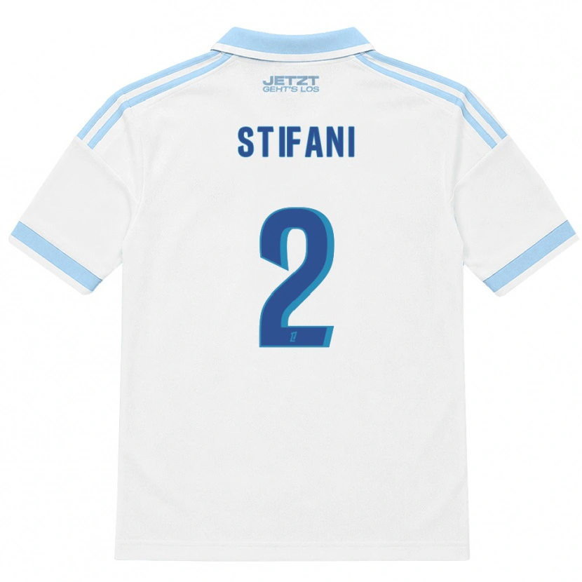 Danxen Mulher Camisola Nolaan Stifani #2 Azul Céu Claro Branco Vermelho Alternativa 2026/27 Camisa