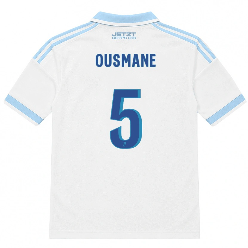 Danxen Mulher Camisola Abdoulaye Ousmane #5 Azul Céu Claro Branco Vermelho Alternativa 2026/27 Camisa