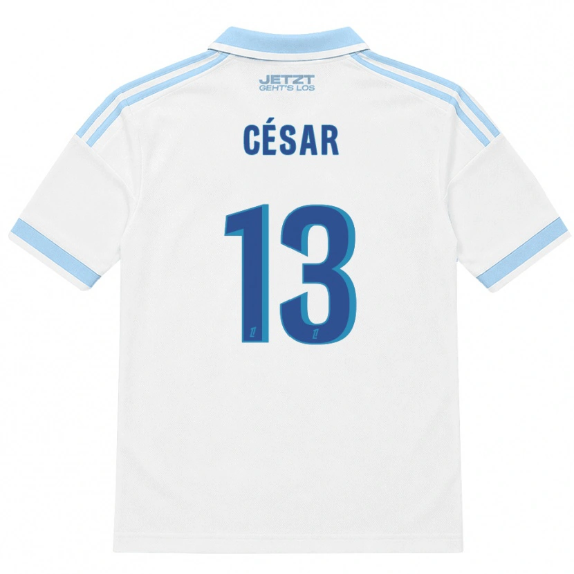 Danxen Mulher Camisola Julbert César #13 Azul Céu Claro Branco Vermelho Alternativa 2026/27 Camisa