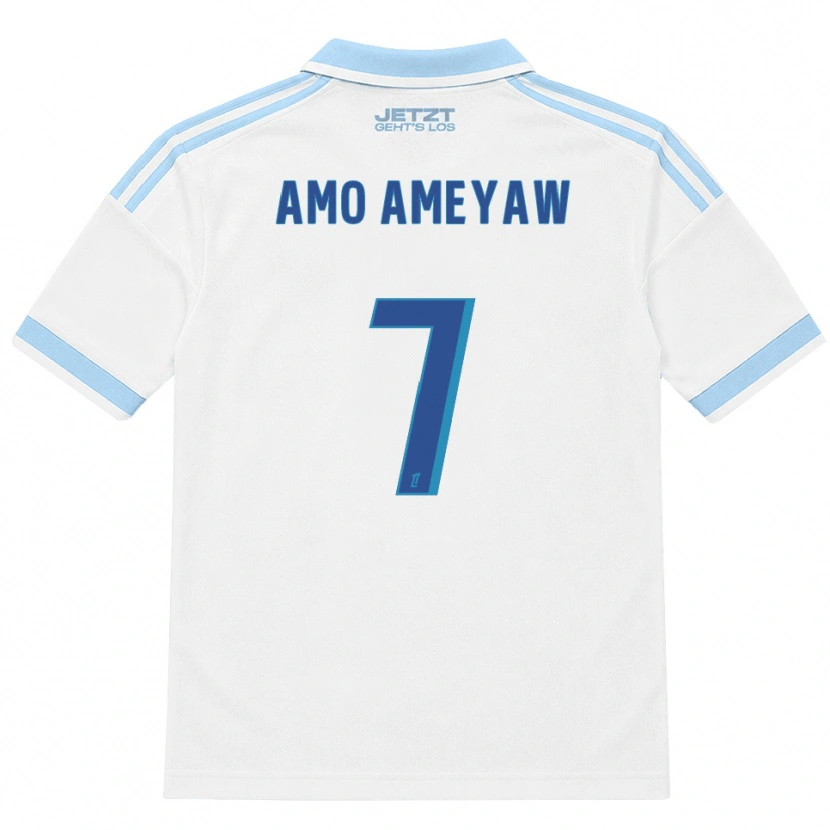 Danxen Mulher Camisola Samuel Amo-Ameyaw #7 Azul Céu Claro Branco Vermelho Alternativa 2026/27 Camisa