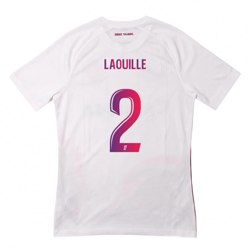 Danxen Mulher Camisola Rafaël Laouille #2 Branco Rosa Roxo Alternativa 2026/27 Camisa