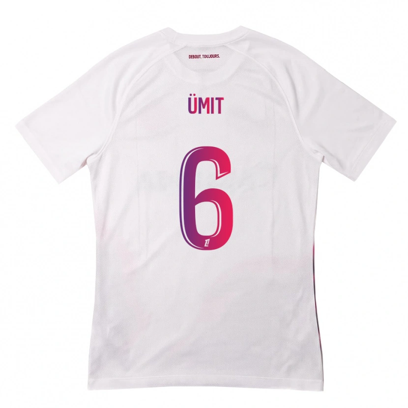 Danxen Mulher Camisola Ümit Akdağ #6 Branco Rosa Roxo Alternativa 2026/27 Camisa
