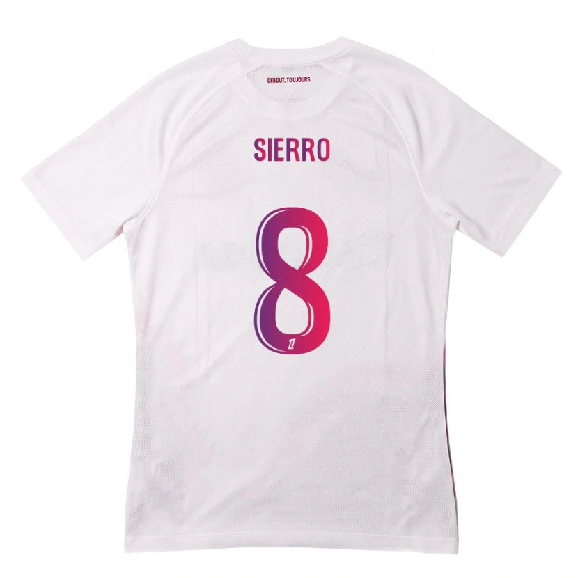 Danxen Mulher Camisola Vincent Sierro #8 Branco Rosa Roxo Alternativa 2026/27 Camisa