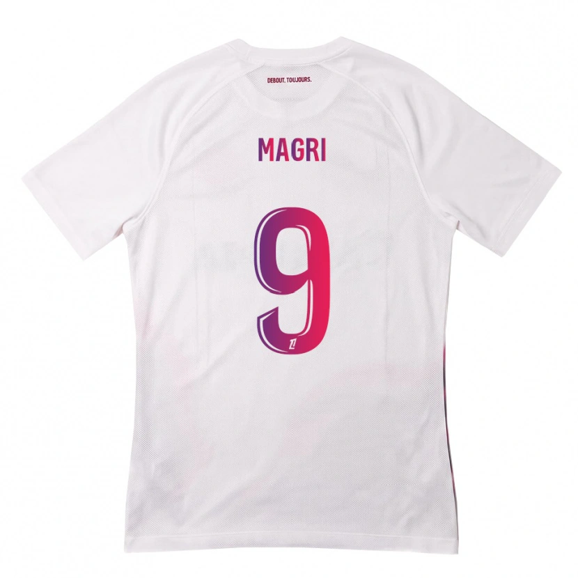 Danxen Mulher Camisola Frank Magri #9 Branco Rosa Roxo Alternativa 2026/27 Camisa