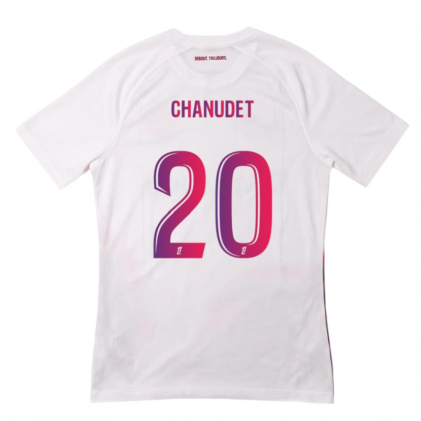 Danxen Mulher Camisola Coralie Chanudet #20 Branco Rosa Roxo Alternativa 2026/27 Camisa