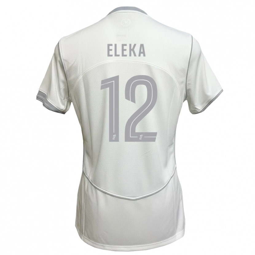 Danxen Mulher Camisola Nathan Eleka #12 Cinza Branco Alternativa 2026/27 Camisa