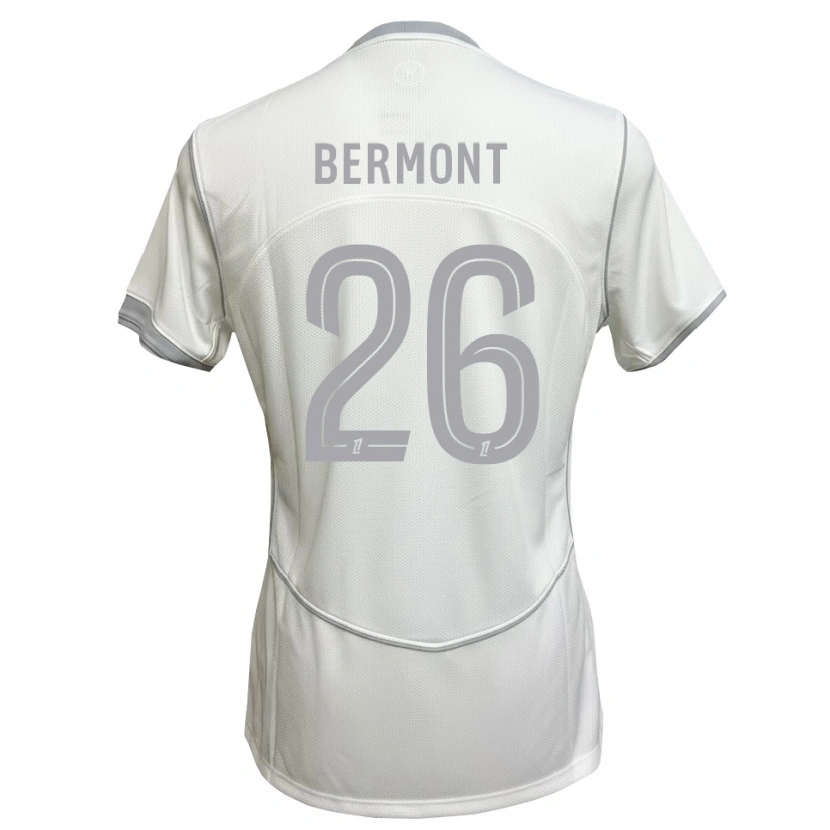 Danxen Mulher Camisola Anthony Bermont #26 Cinza Branco Alternativa 2026/27 Camisa