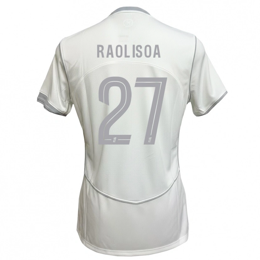 Danxen Mulher Camisola Lilian Raolisoa #27 Cinza Branco Alternativa 2026/27 Camisa