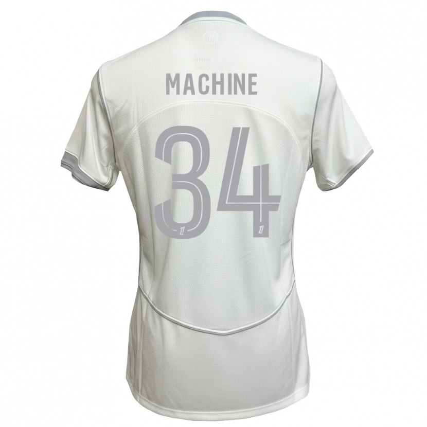 Danxen Mulher Camisola Lanroy Machine #34 Cinza Branco Alternativa 2026/27 Camisa
