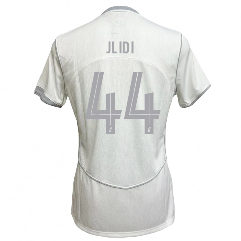 Danxen Mulher Camisola Yahia Jlidi #44 Cinza Branco Alternativa 2026/27 Camisa