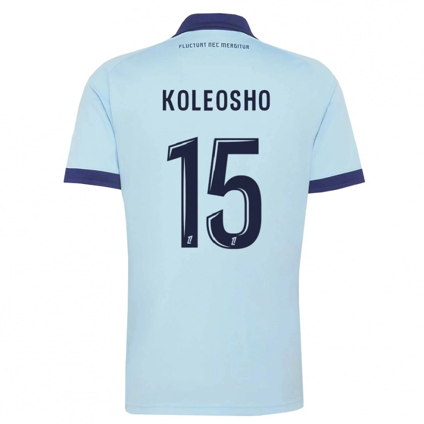 Danxen Mulher Camisola Luca Koleosho #15 Azul Centáurea Preto Alternativa 2026/27 Camisa