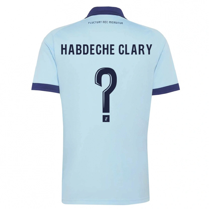 Danxen Mulher Camisola Yanis Habdeche Clary #0 Azul Centáurea Preto Alternativa 2026/27 Camisa