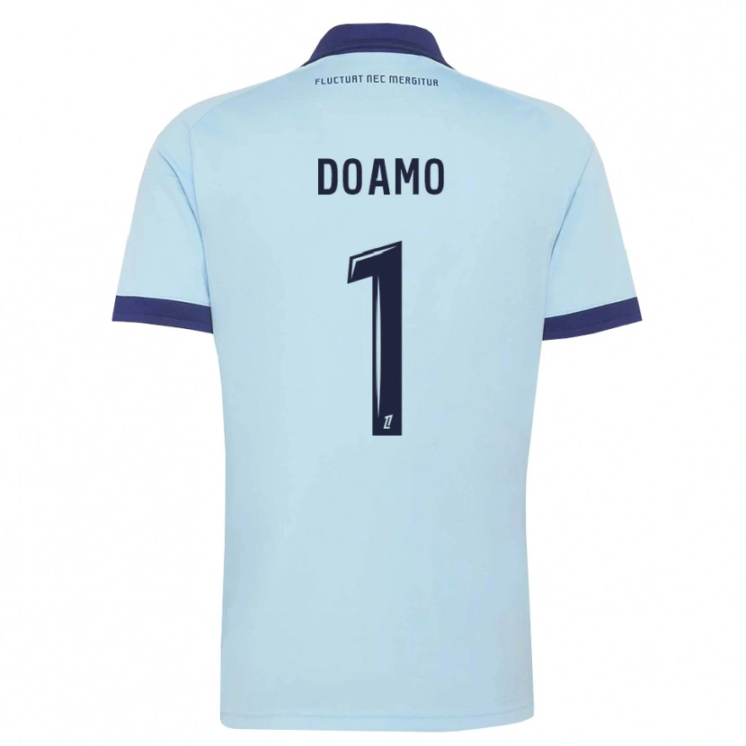 Danxen Mulher Camisola Isaac Doamo #1 Azul Centáurea Preto Alternativa 2026/27 Camisa
