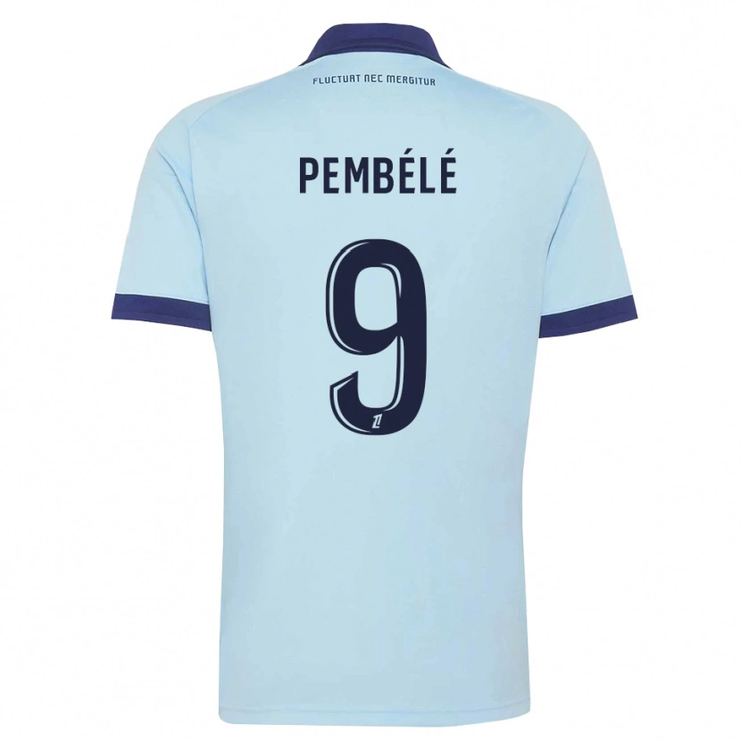 Danxen Mulher Camisola Andy Pembélé #9 Azul Centáurea Preto Alternativa 2026/27 Camisa