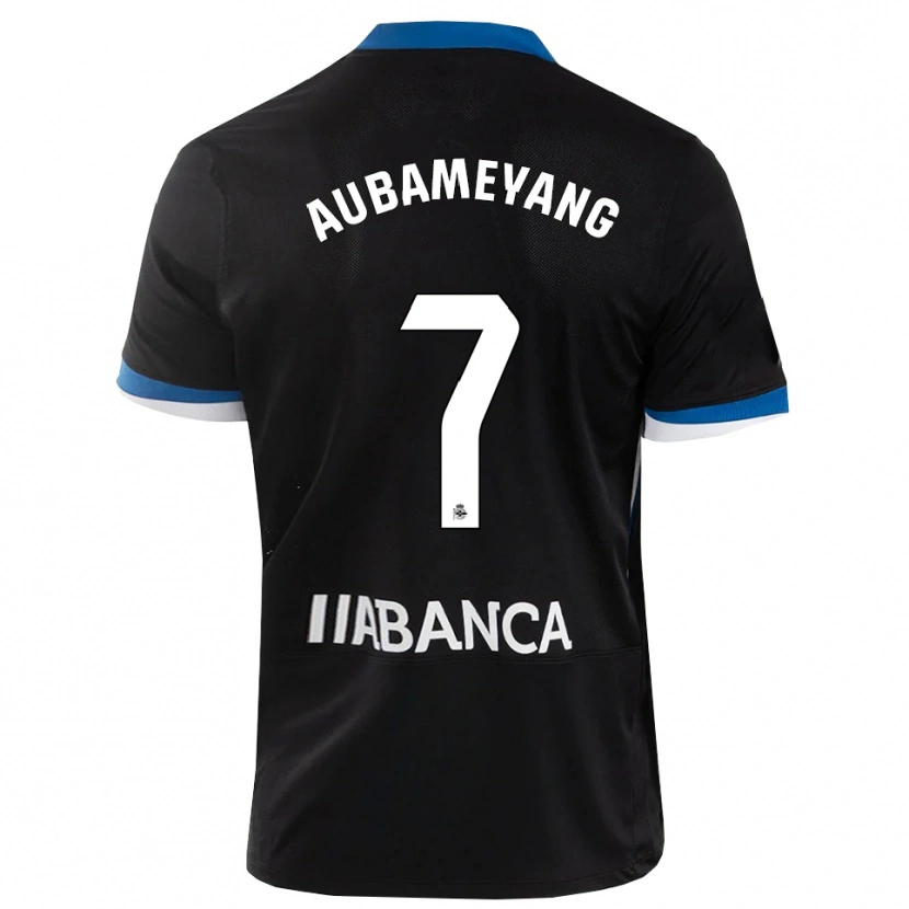 Danxen Mulher Camisola Pierre-Emerick Aubameyang #7 Preto Branco Azul Alternativa 2026/27 Camisa